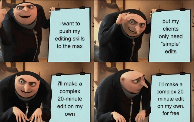 Complex video export workflow
