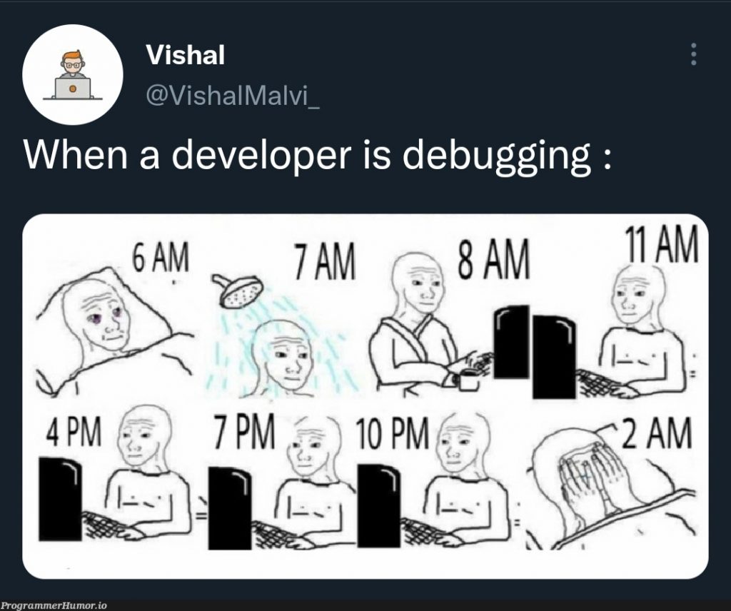 Debugging frustration