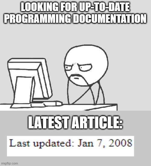 Looking for up-to-date programming documentation