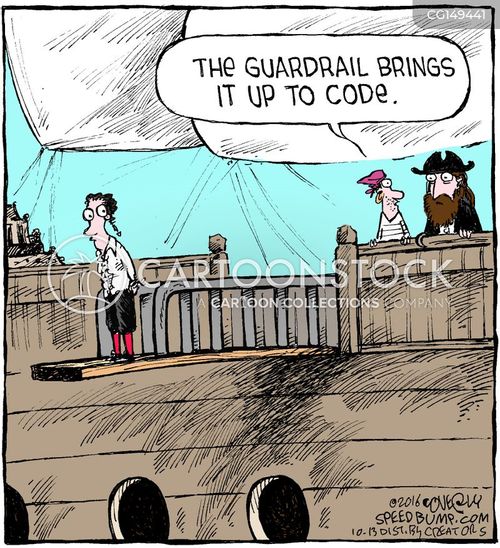 The guardrail brings it up to code