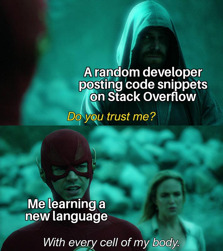 Trust me, I'm a developer