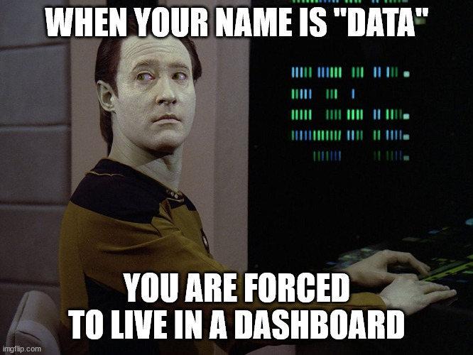 Data is watching the dashboard