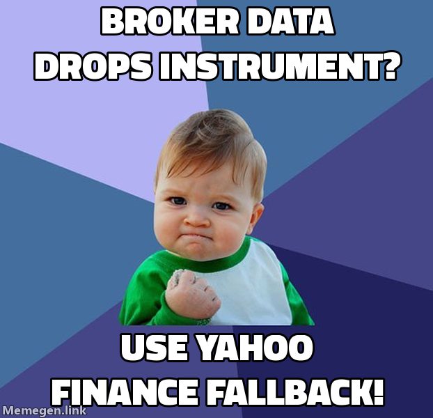 Broker data drops instrument?