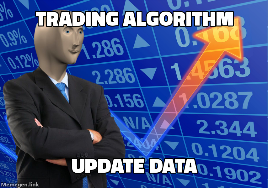 Trading Algorithm Data Update