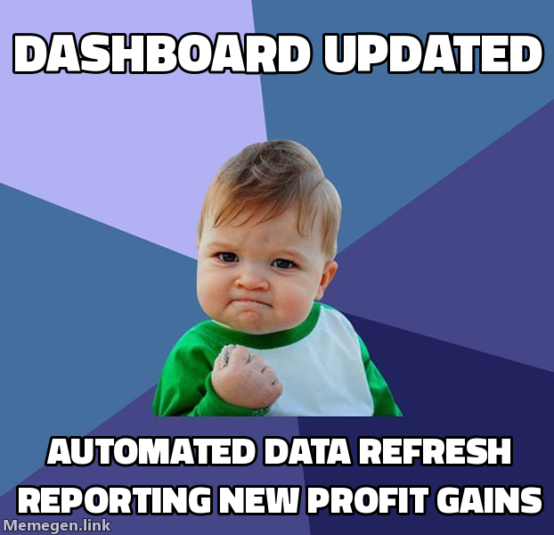 Dashboard updated