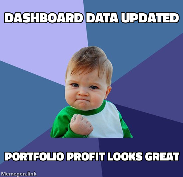 dashboard data updated