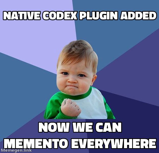 Native Codex plugin support