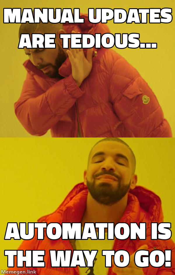 Automation is the way to go!