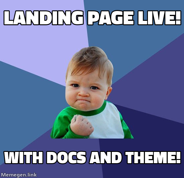 Landing page live!