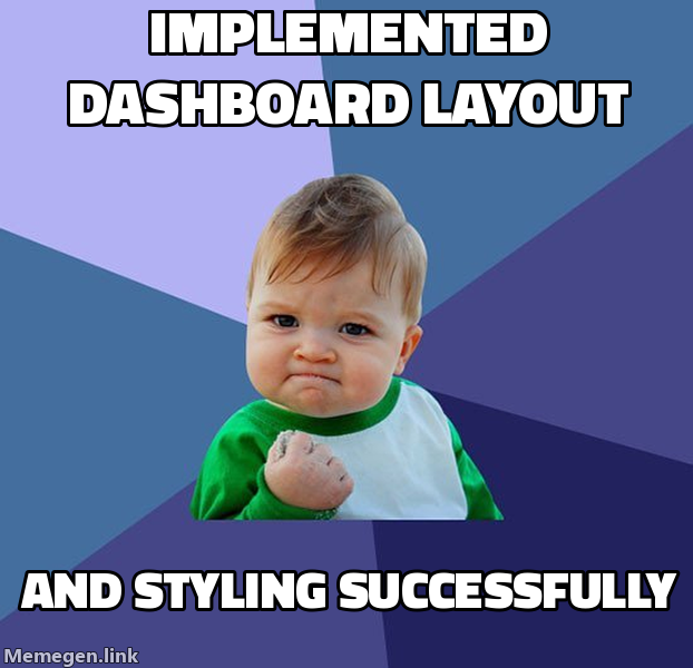 Dashboard scaffolding successful