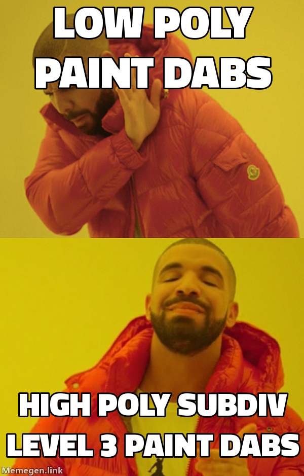 Increased paint fidelity