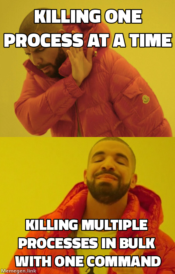 killing one process at a time