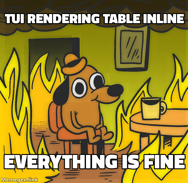 Rendering fixed