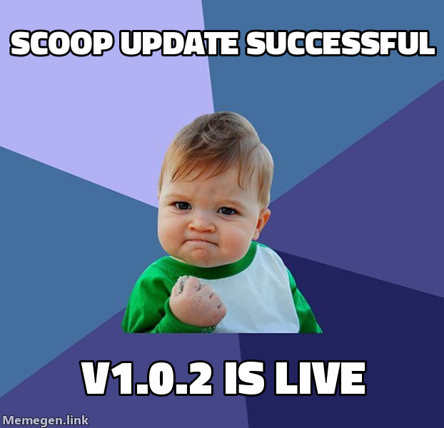 Scoop update successful
