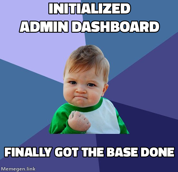 Initialized Admin Dashboard
