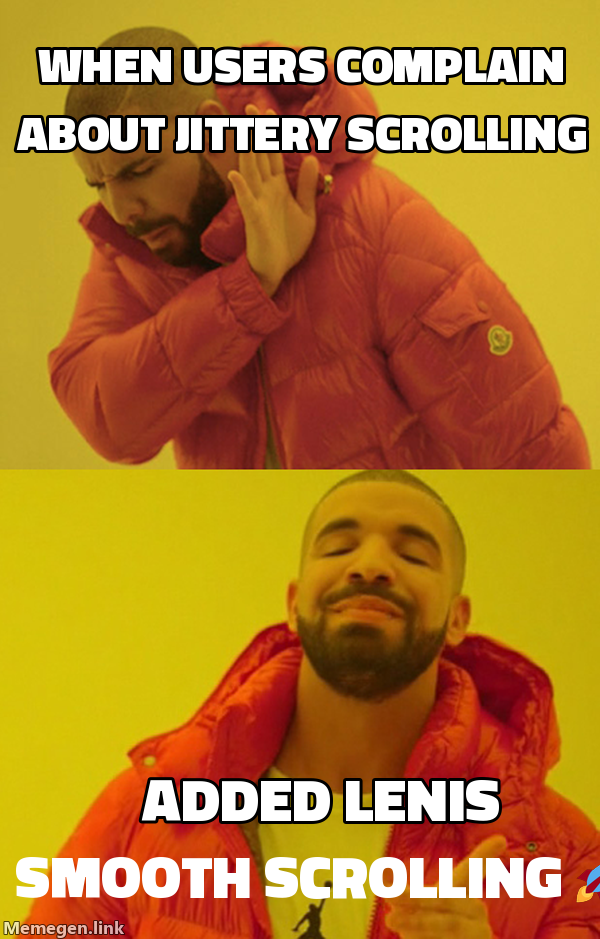When users complain about jittery scrolling