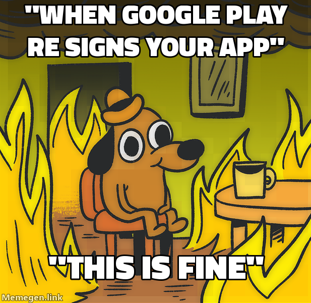 When Google Play re-signs your app
