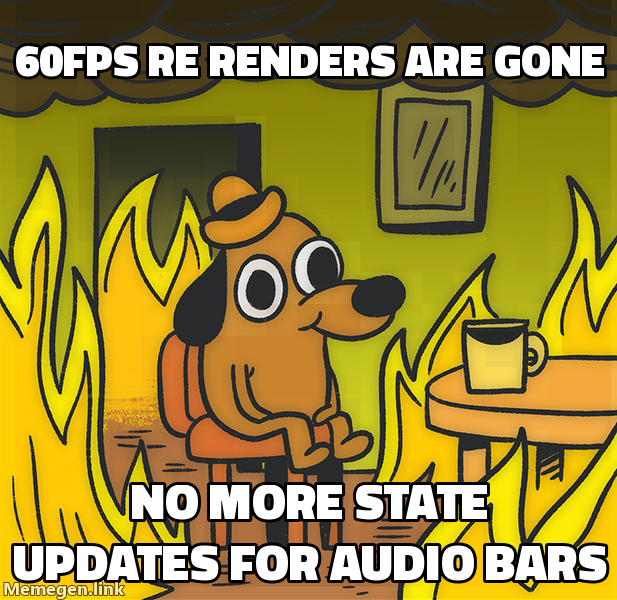 60FPS re-renders are gone