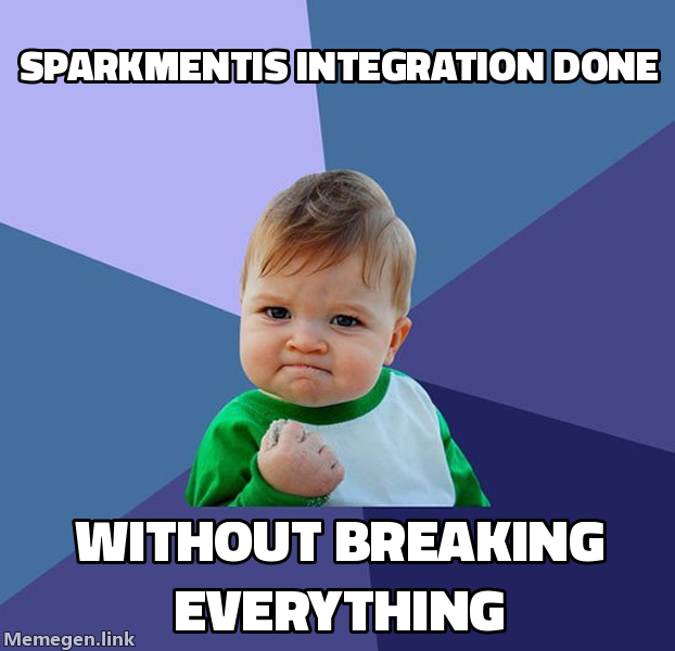 Sparkmentis Integration Done