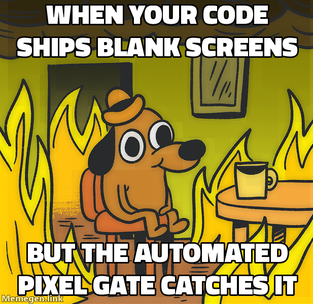 when your code ships blank screens