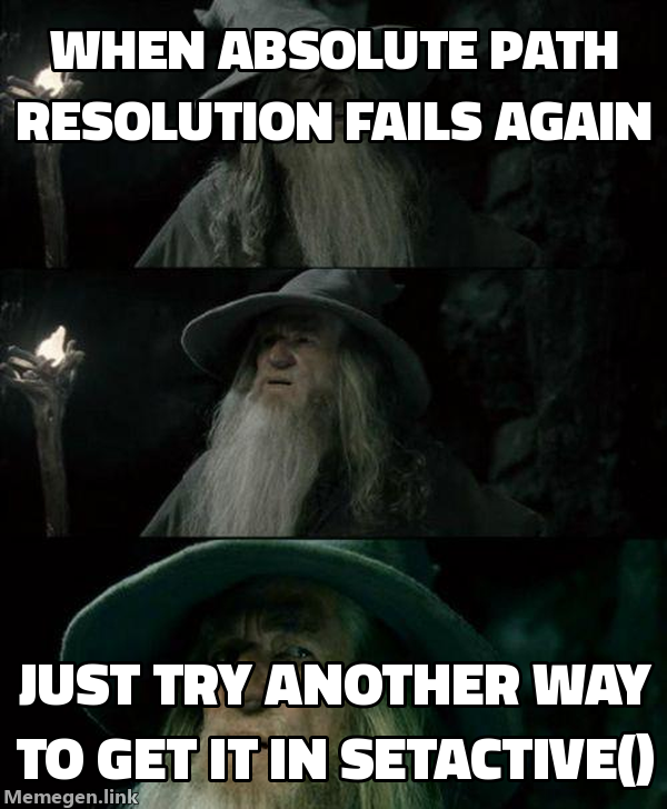 When absolute path resolution fails again