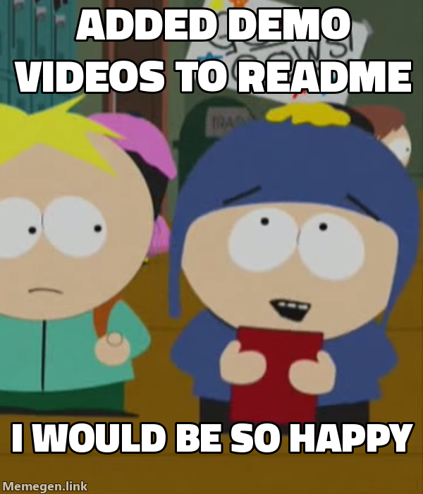 Added demo videos to README